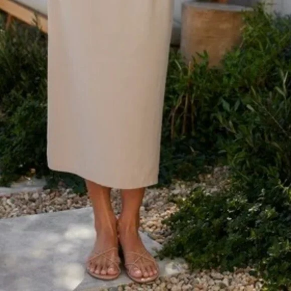 JENNI KAYNE Eve Sandal Taupe Leather Sandals NWT
